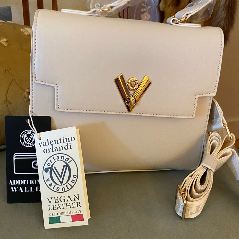 Valentino Orlandi Cream Vegan Leather Bag
NWT